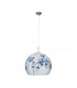 Luna Glass Dome Pendant Ceiling Light Chrome-1