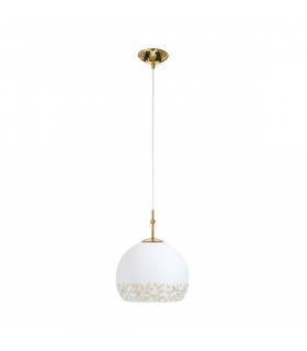 Luna Glass Dome Pendant Ceiling Light 24 Carat Gold-1