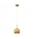 Luna Glass Dome Pendant Ceiling Light 24 Carat Gold-1