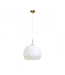 Luna Glass Dome Pendant Ceiling Light 24 Carat Gold-1