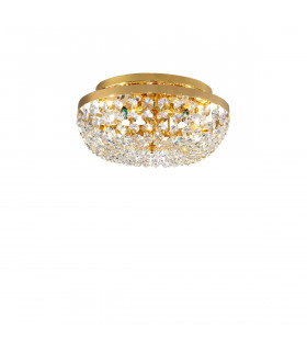 Schönbrunn Crystal Ceiling Light 3 Light 24 Carat Gold-1
