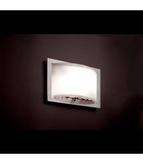 2 Light Indoor Glass Wall Light Matt Nickel, E27 - 2