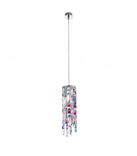 Prisma Crystal Pendant Ceiling Light Chrome-1