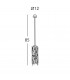 Prisma Crystal Pendant Ceiling Light Chrome-3