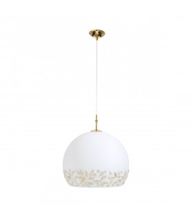 Luna Glass Dome Pendant Ceiling Light 24 Carat Gold-1