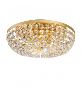 Schönbrunn Crystal Ceiling Light 8 Light 24 Carat Gold-1