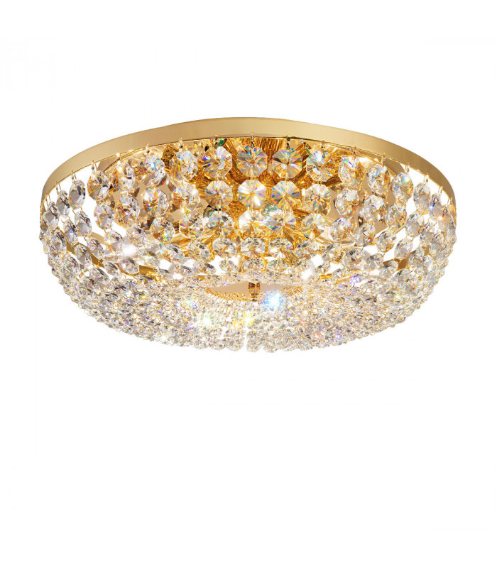 Schönbrunn Crystal Ceiling Light 8 Light 24 Carat Gold-1