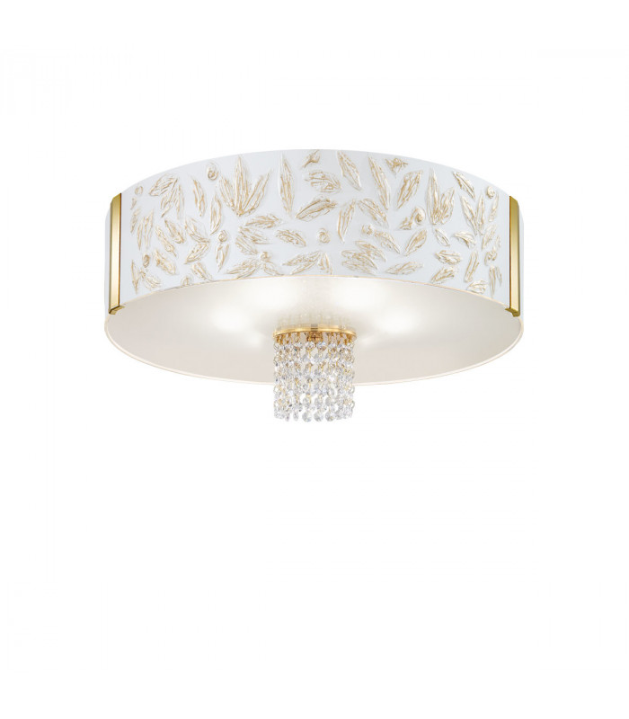 Emozione Glass Cylindrical Ceiling Light 6 Light 24 Carat Gold-1