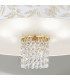 Emozione Glass Cylindrical Ceiling Light 6 Light 24 Carat Gold-3