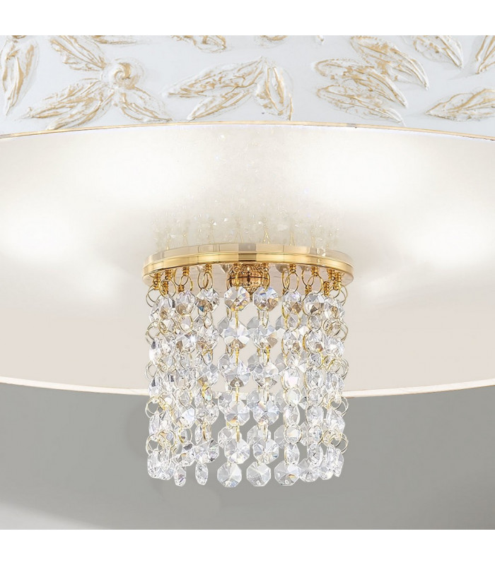Emozione Glass Cylindrical Ceiling Light 6 Light 24 Carat Gold-3
