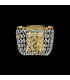 Schönbrunn Crystal Glass & Crystal Wall Lamp 2 Light 24 Carat Gold-1