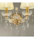 Schönbrunn Crystal Candle Wall Lamp 2 Light 24 Carat Gold-2