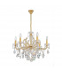 Schönbrunn Crystal Multi Arm Chandeliers 6 Light 24 Carat Gold-1