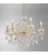 Schönbrunn Crystal Multi Arm Chandeliers 6 Light 24 Carat Gold-2