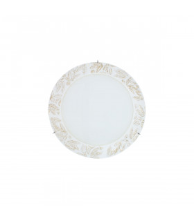 Serena Glass Decorative Flush Ceiling Light 2 Light Chrome-1