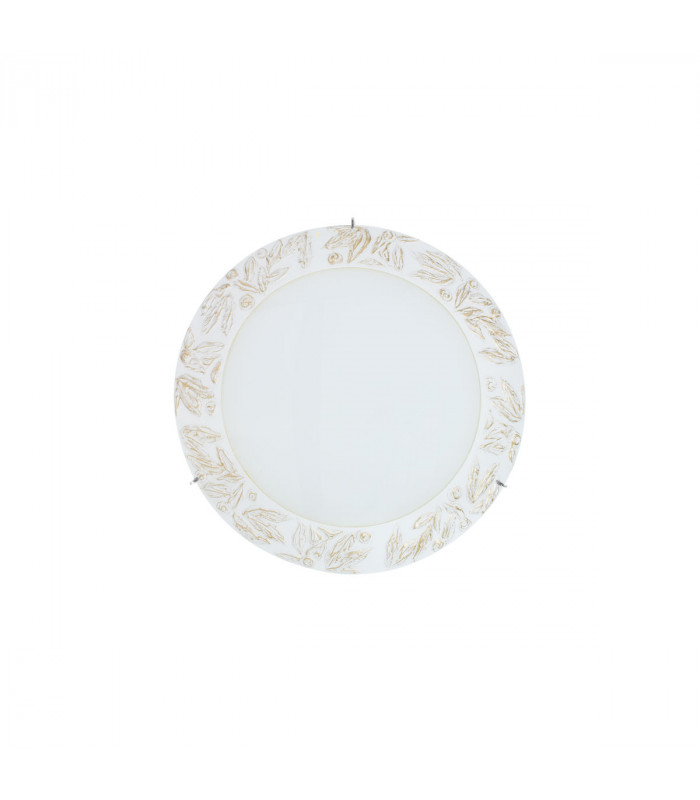 Serena Glass Decorative Flush Ceiling Light 2 Light Chrome-1