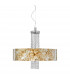Emozione Glass Cylindrical Pendant Ceiling Light 6 Light Chrome-1