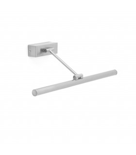 LED Medium Picture Wall Light Matt Nickel - 1