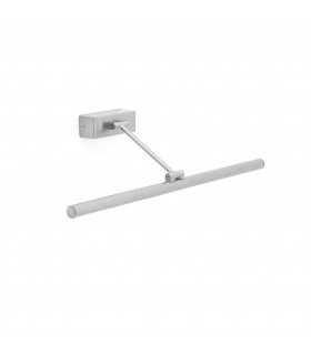 LED Large Picture Wall Light Matt Nickel - 1