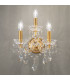 Schönbrunn Crystal Candle Wall Lamp 3 Light 24 Carat Gold-2
