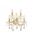 Schönbrunn Crystal Candle Wall Lamp 5 Light 24 Carat Gold-1