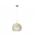 Luna Glass Dome Pendant Ceiling Light Chrome-1