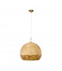 Luna Glass Dome Pendant Ceiling Light 24 Carat Gold-1