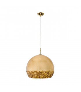 Luna Glass Dome Pendant Ceiling Light 24 Carat Gold-1