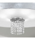 Emozione Glass Cylindrical Ceiling Light 6 Light Chrome-3