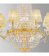 Empire Crystal Multi Arm Chandeliers With Shades 16 Light 24 Carat Gold-3