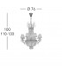 Empire Crystal Multi Arm Chandeliers With Shades 16 Light 24 Carat Gold-4