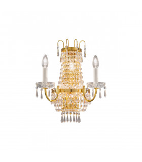 Empire Candle Wall Lamp 5 Light 24 Carat Gold-1