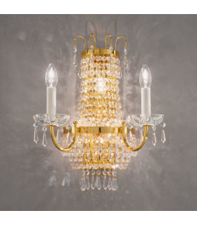 Empire Candle Wall Lamp 5 Light 24 Carat Gold-2