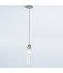 Raggio Glass Slim Pendant Ceiling Light Silver Leaf-2