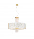 Emozione Glass Cylindrical Pendant Ceiling Light 6 Light 24 Carat Gold-1