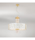 Emozione Glass Cylindrical Pendant Ceiling Light 6 Light 24 Carat Gold-2