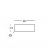 Emozione Glass Flush Wall Lamp 2 Light 24 Carat Gold-3