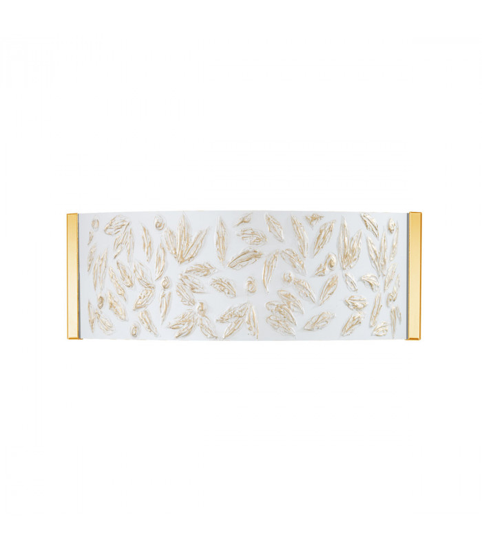 Emozione Glass Flush Wall Lamp 2 Light 24 Carat Gold-1