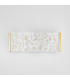 Emozione Glass Flush Wall Lamp 2 Light 24 Carat Gold-2