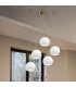 Luna Glass Cluster Pendant Ceiling Light 5 Light 24 Carat Gold-3