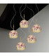 Luna Glass Cluster Pendant Ceiling Light 5 Light 24 Carat Gold-3