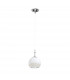 Luna Glass Dome Pendant Ceiling Light Chrome-1