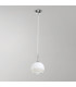 Luna Glass Dome Pendant Ceiling Light Chrome-2