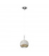 Luna Glass Dome Pendant Ceiling Light Chrome-1