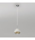 Luna Glass Dome Pendant Ceiling Light Chrome-2