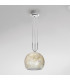 Luna Glass Dome Pendant Ceiling Light 2 Light Chrome-2