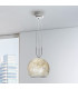 Luna Glass Dome Pendant Ceiling Light 2 Light Chrome-3