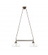 Nonna Dome Pendant Ceiling Light 2 Light Antique Brass-1