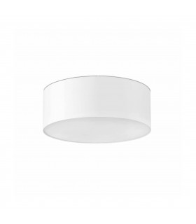 3 Light Large Flush Ceiling Light White, E27 - 1