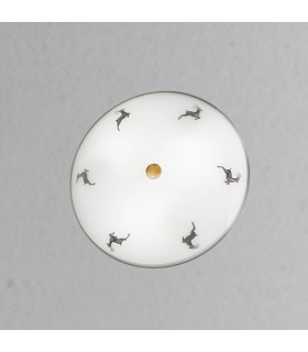 Nonna Decorative Flush Ceiling Light 3 Light Antique Brass-2